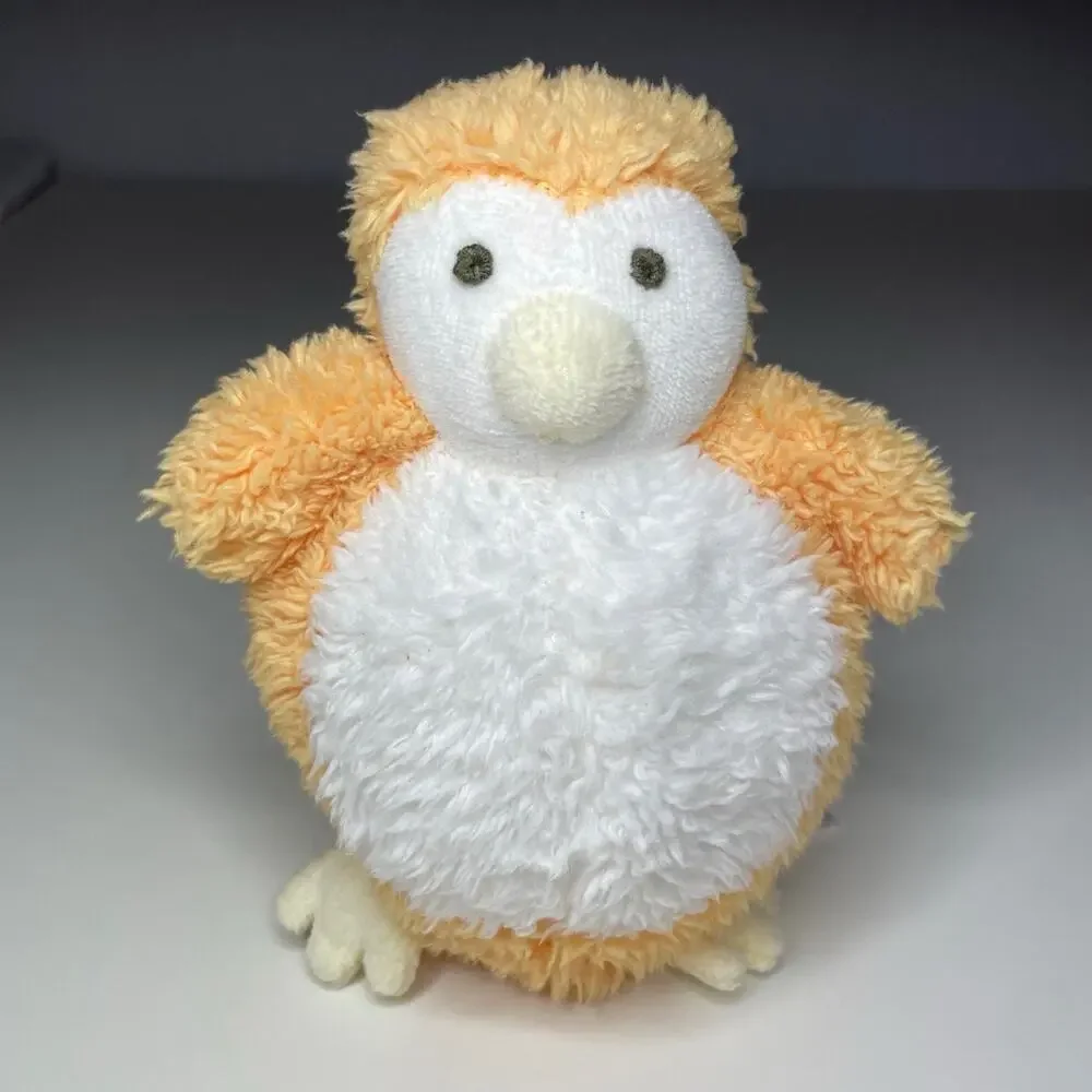 Vintage 2004 Baby GAP Penguin Plush Orange White Mini 5” Shaggy Terry Cloth Feet